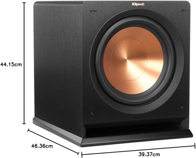 Klipsch R-112SW Subwoofer mit 118 dB Output schwarz R-112 SW Single, R-112 SW Single