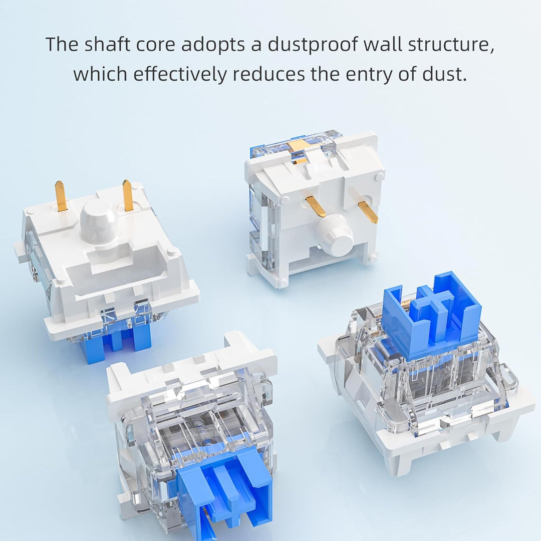 OUTEMU Blau Switch 3 Pin Schalter Gateron und Cherry MX Äquivalent DIY Austauschbarer Schalter für M