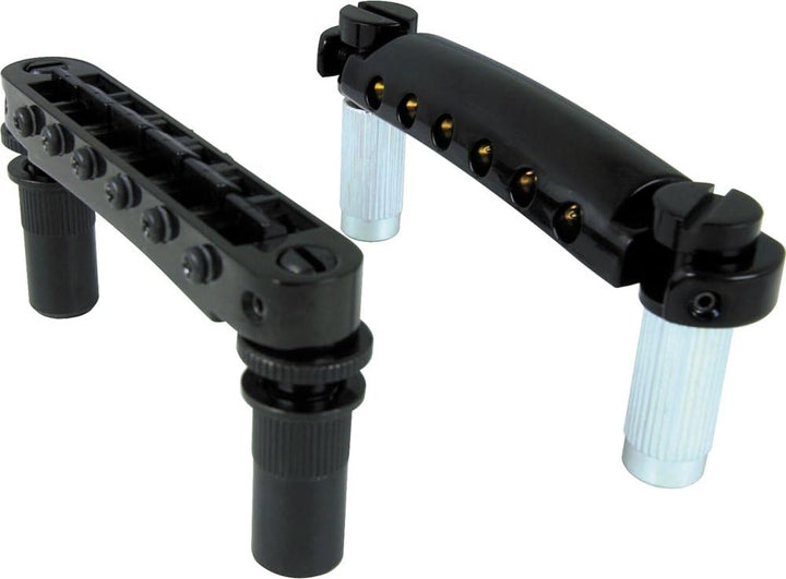 Tonepros LPBM02 B Tuneomatic Set, metrisch, Black, gekerbt