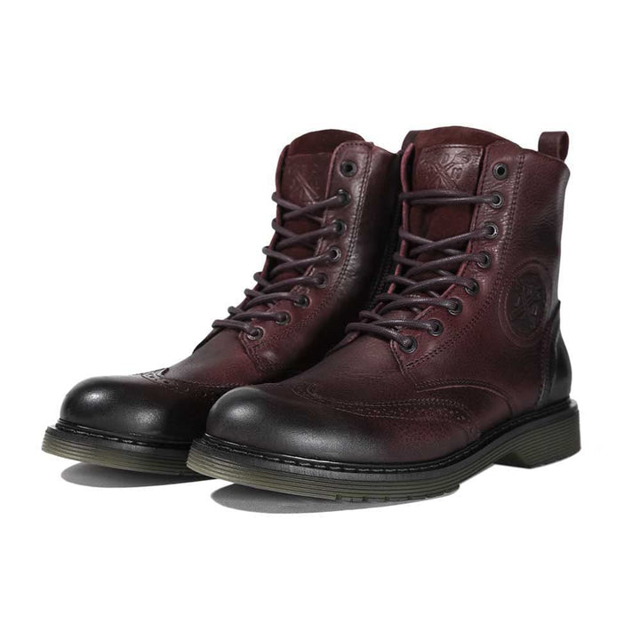 John Doe Motorradschuh Sixty | XTM| Threepoint Protection | Lederstiefel aus Rindsleder | Rutschfest