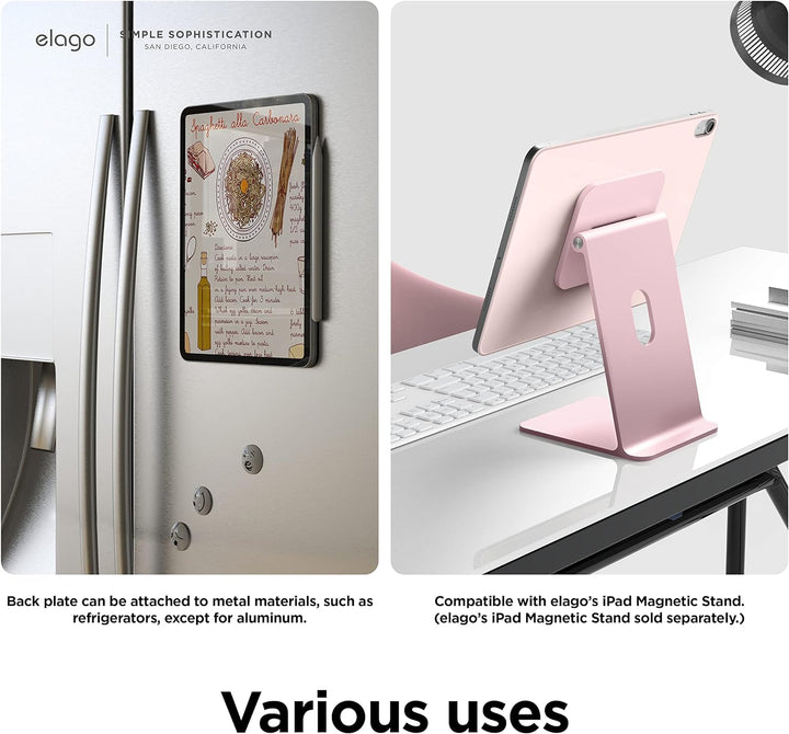 elago Magnetische Folio Hülle Kompatibel mit iPad 10. Generation [10,9"] - Rückwand Kann an Metallma