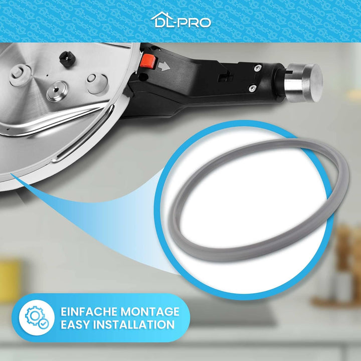 DL-pro Dichtung Schnellkochtopf [Ø 22cm] für WMF Perfect & Perfect Plus 60.6855.9990, 60.6855.9997 -