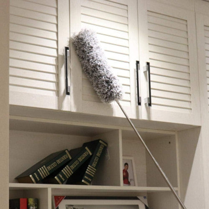 Teleskop-Staubwedel, Mikrofaser, ausziehbar, Spinnennetz, Staubwedel mit Teleskopstange, für hohe De