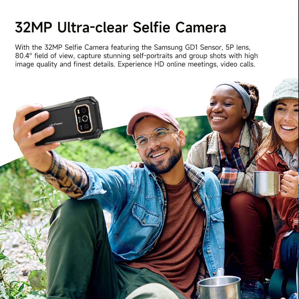 Ulefone Armor 27T Pro Outdoor Handy 5G Smartphone Wärmebildkamera, Dimensity 6300 24GB+256GB, 64MP+5