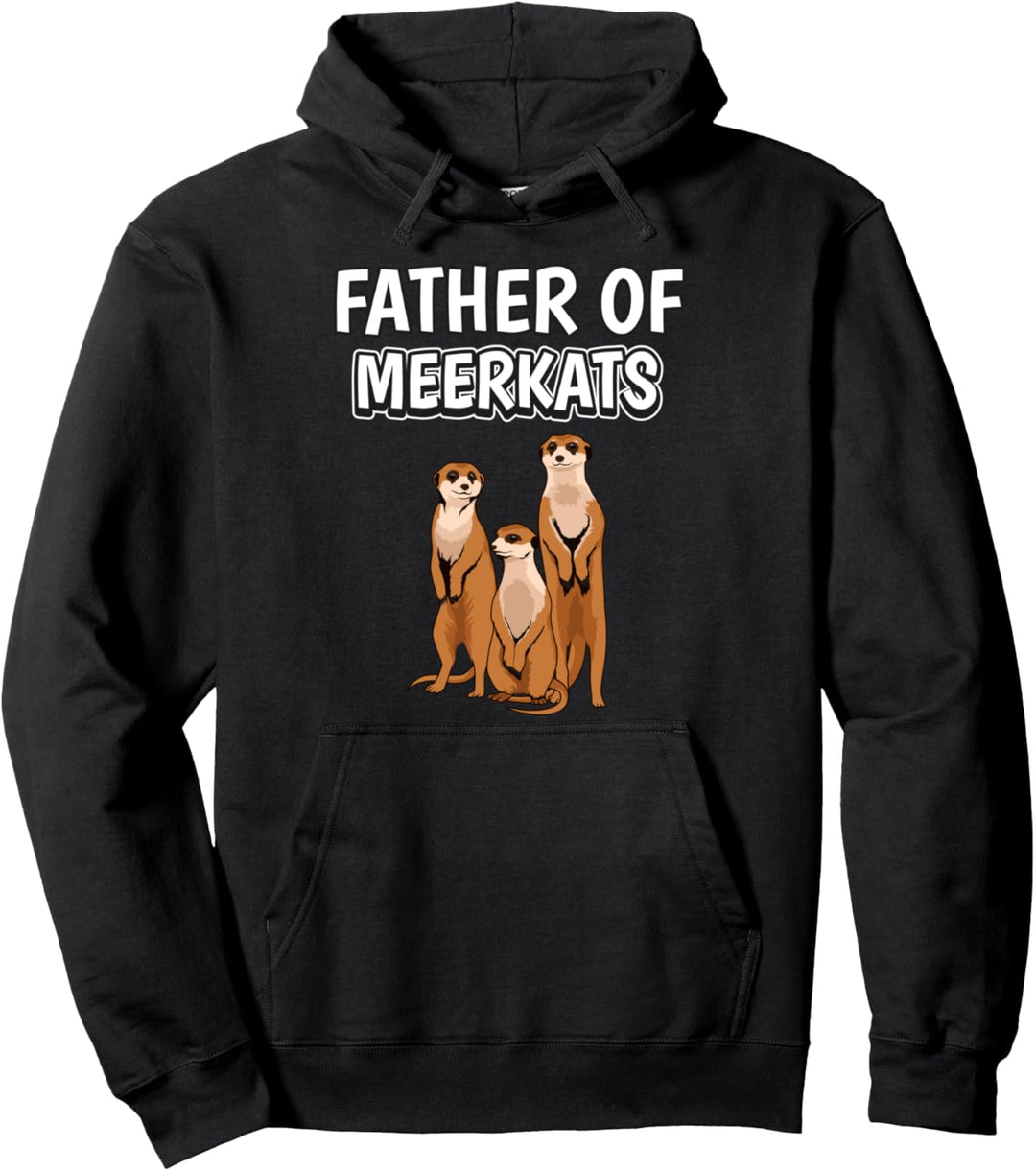 Herren Jungen Father Of Meerkats Papa Vatertag Erdmännchen Pullover Hoodie