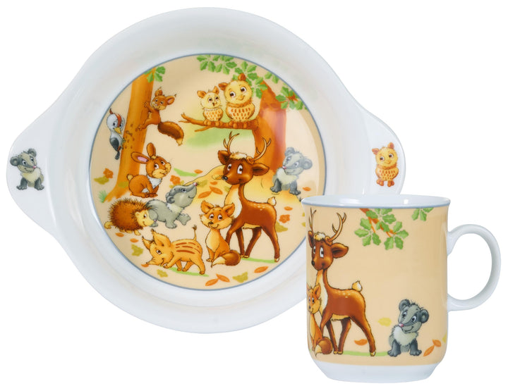 Ritzenhoff & Breker Kindergeschirr-Set Waldtiere | 2-teilig