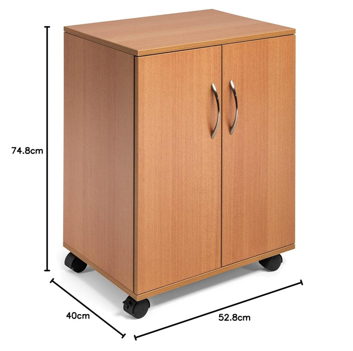 Durable Multifunktionswagen 74/53 geschlossen, Buche, 311547 Geschlossen Buche, Geschlossen Buche