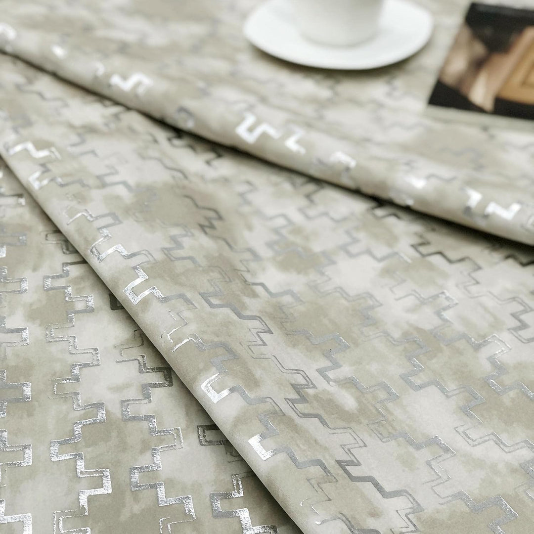 always4u 100% Blickdicht Vorhang Elegante Gardinen mit Muster Verdunkelung Schallschutz Thermogardin