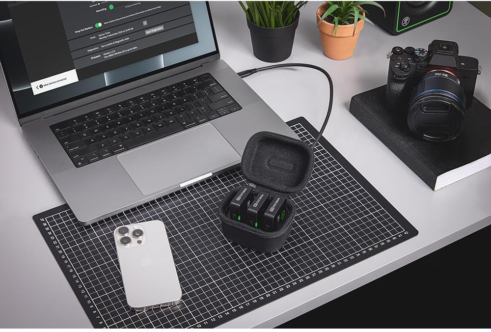 RØDE Ladecase+ | Ladecase für das Wireless GO (Gen 3) mit Zwei vollständigen zusätzlichen Ladevorgän