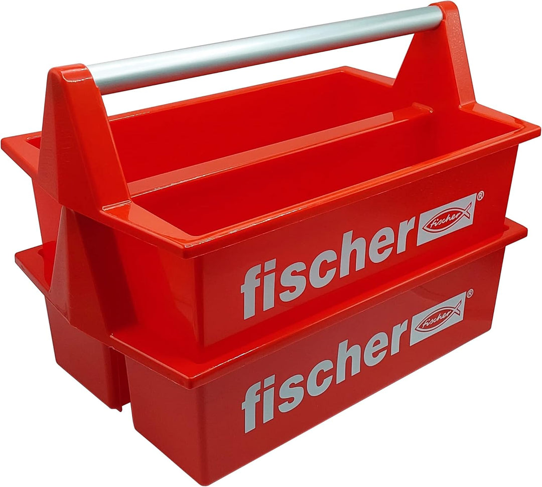 fischer Werkzeugkasten, der robuste und geräumige Werkzeugkoffer für professionelle Handwerker und p