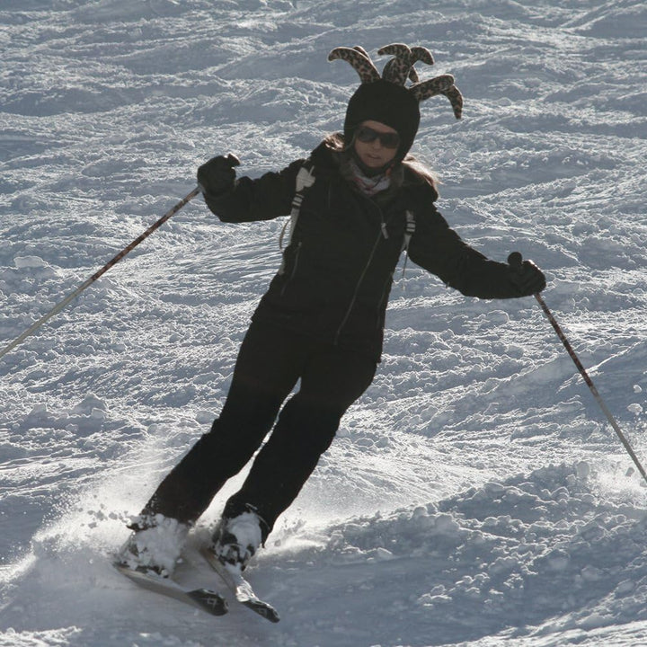 COOLCASC® Showtime - Skihelmüberzug - Elastische Lycra-Schutzhülle, lustig und niedlich - Ski & Snow