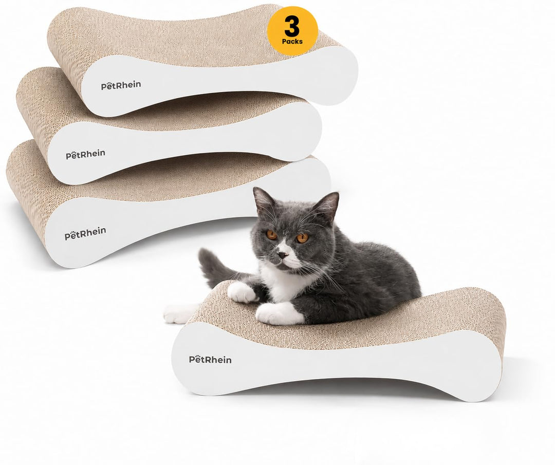 Cloud Paw Katzen Kratzbrett – Ergonomische Wellenform, Beidseitig nutzbar, Robuste Wabenstruktur Kra