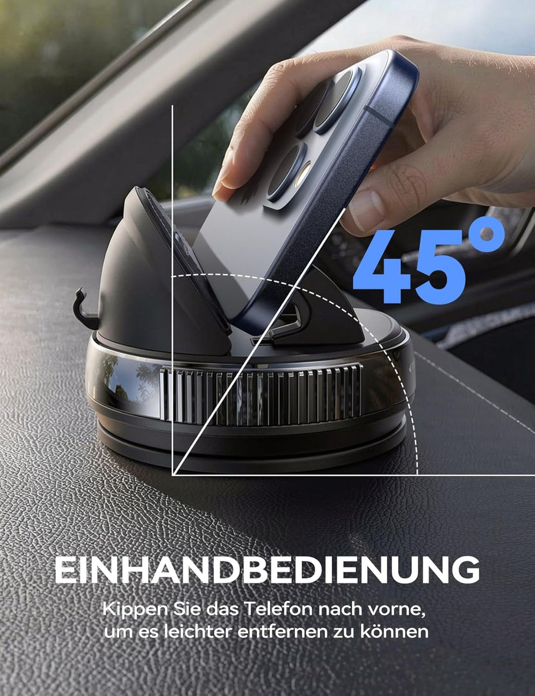 JOYROOM Handyhalterung Auto Armaturenbrett [Gel & Saugnapf] Universelle Handy Halterung Auto kompati