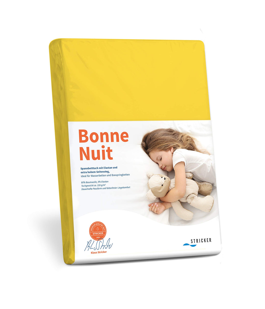 Bonne Nuit Elastan Spannbetttuch Baumwolle Stretch 220 g/m²- Steghöhe bis 40 cm Bettlaken für Boxspr