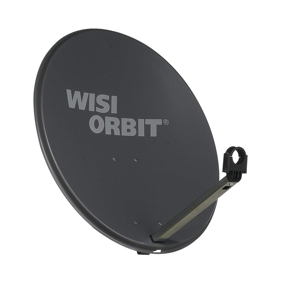 WISI Orbit Line Satelliten Offset-Antenne OA36H in Basaltgrau – 60cm Reflektor mit 40mm LNB-Halterun