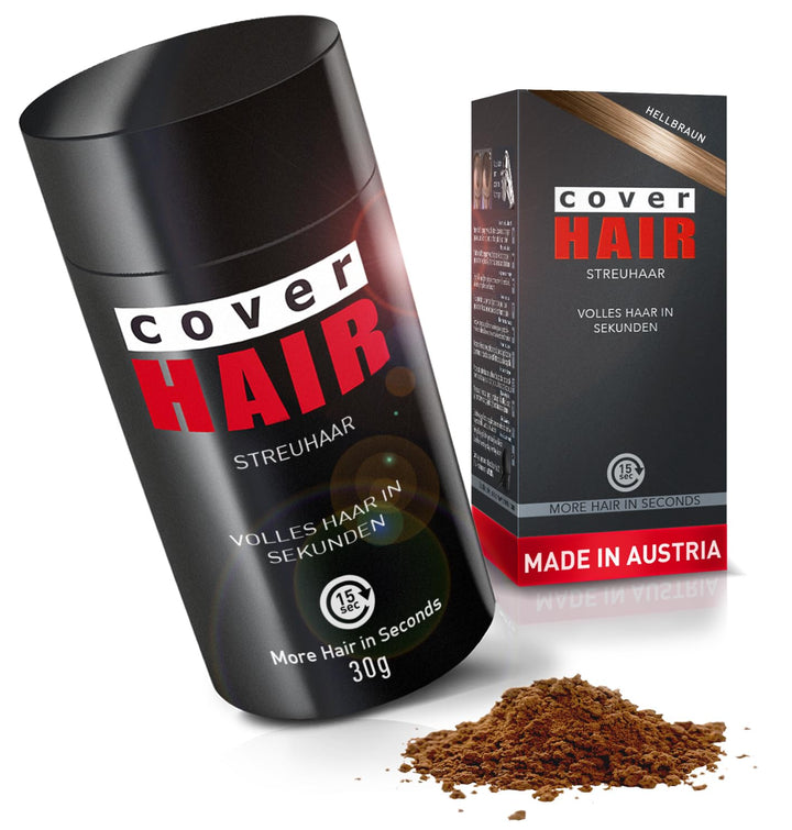 COVER HAIR - Premium Streuhaar 30g | Schütthaar zur Haarverdichtung und Ansatzkaschierung | Authenti