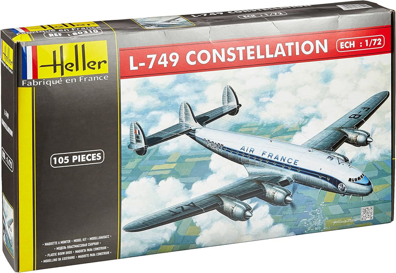 Heller 80310 L-749 Konstellation Air France Modellbausatz, Massstab 1:72