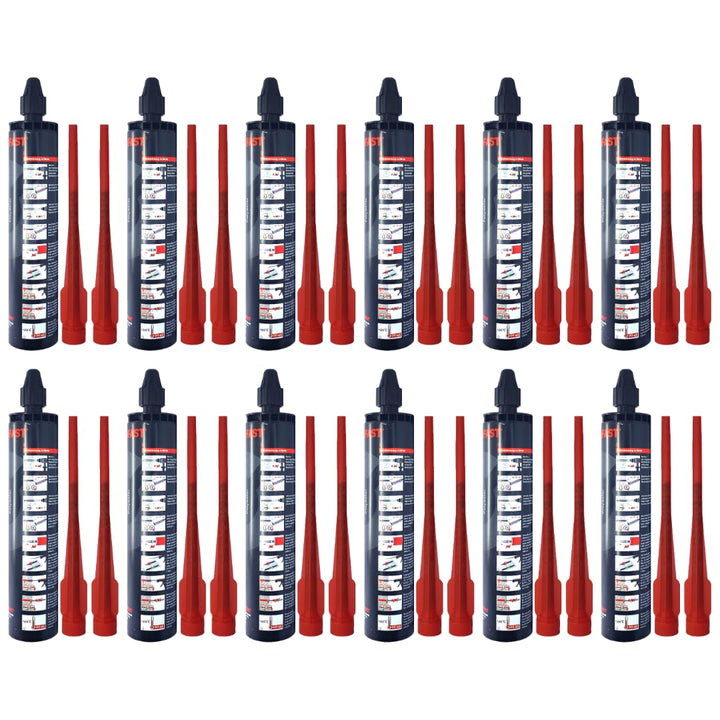 12x Remstaler VERBUNDMÖRTEL 300ml | -HÖCHSTE QUALITÄT- made in GERMANY | Injektionsmörtel | Montagem