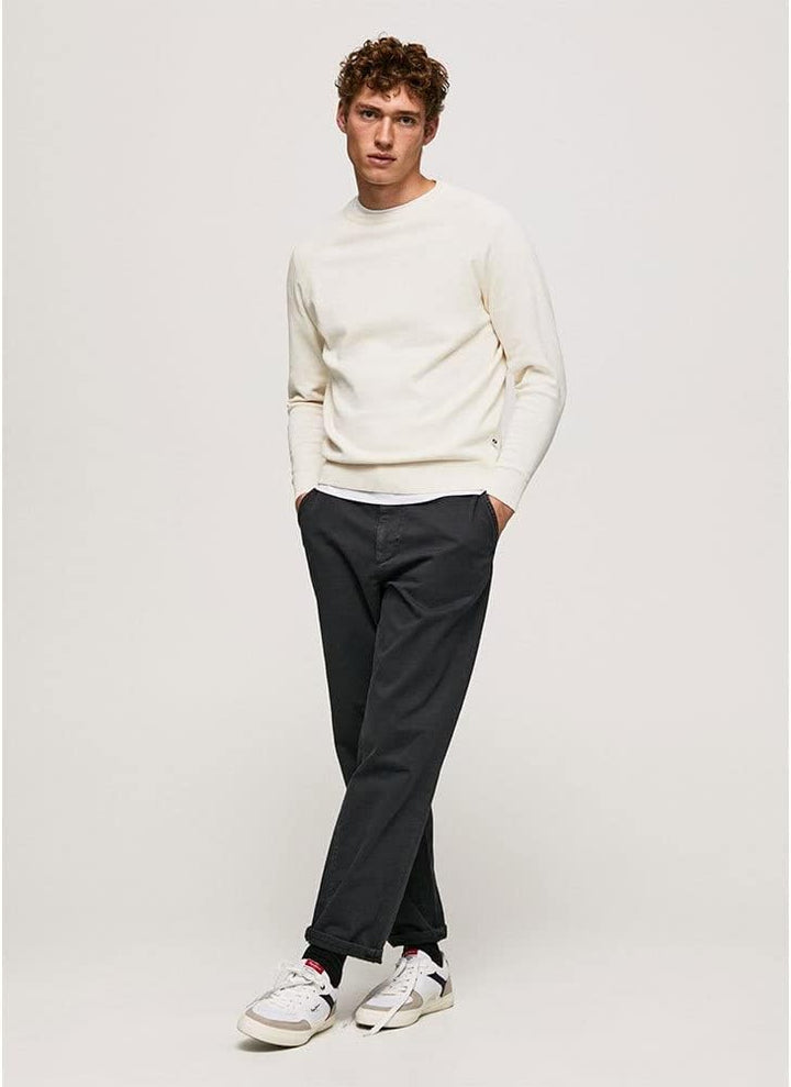 Pepe Jeans Herren James Crew Long Sleeves Knits L Beige (Ivory), L Beige (Ivory)