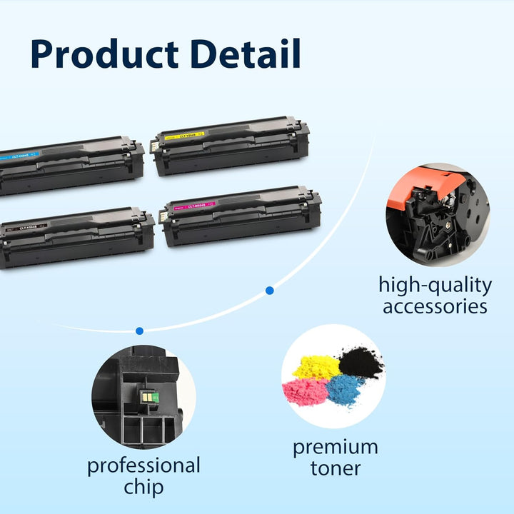 MYCARTRIDGE Ersatz für Samsung CLT-P504C K504S Toner für Samsung Xpress C1860FW C1810W CLX-4195FN CL
