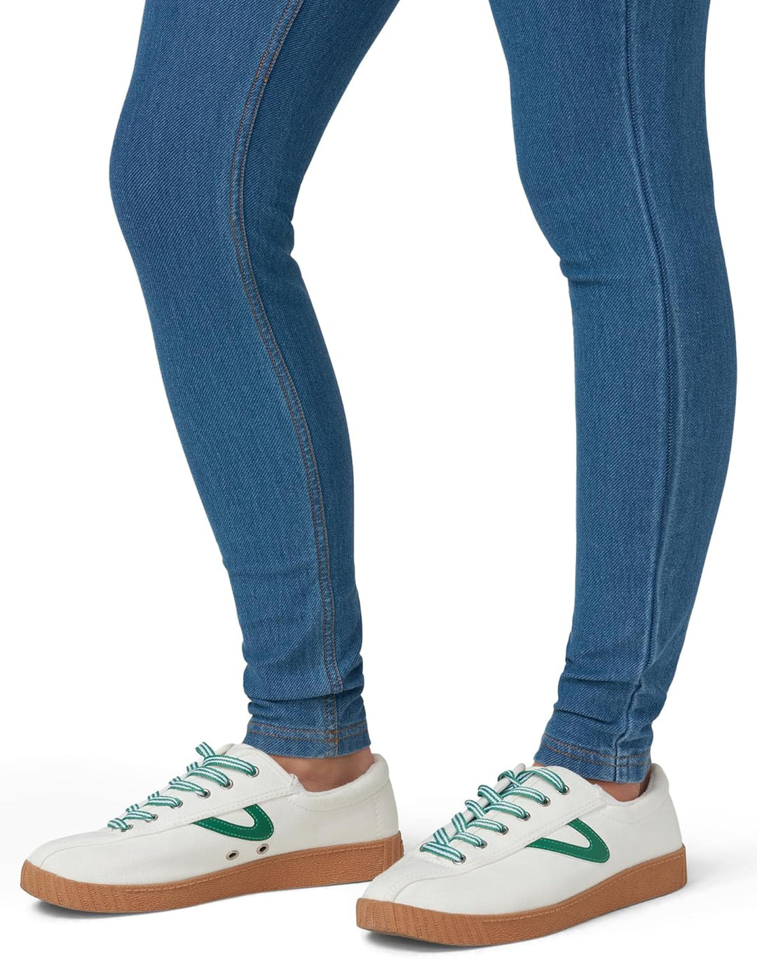 HUE Frauen Geblümter Altmeister-Denim Hochgeschlossene Leggings | Modische Leggings M Mittlerer Wasc