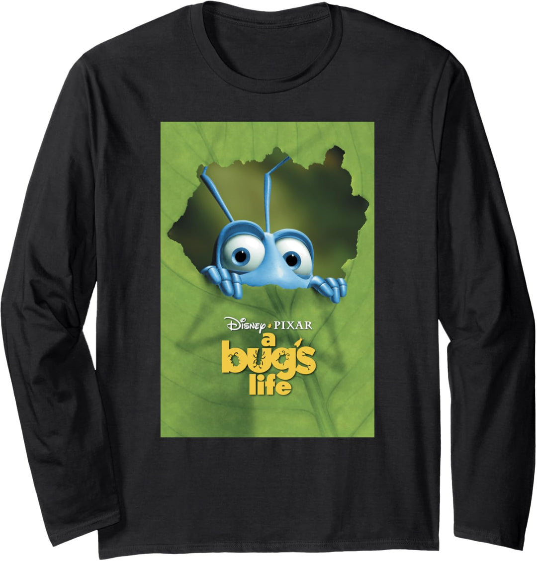 Disney Pixar A Bug's Life Flik Leaf Poster Langarmshirt
