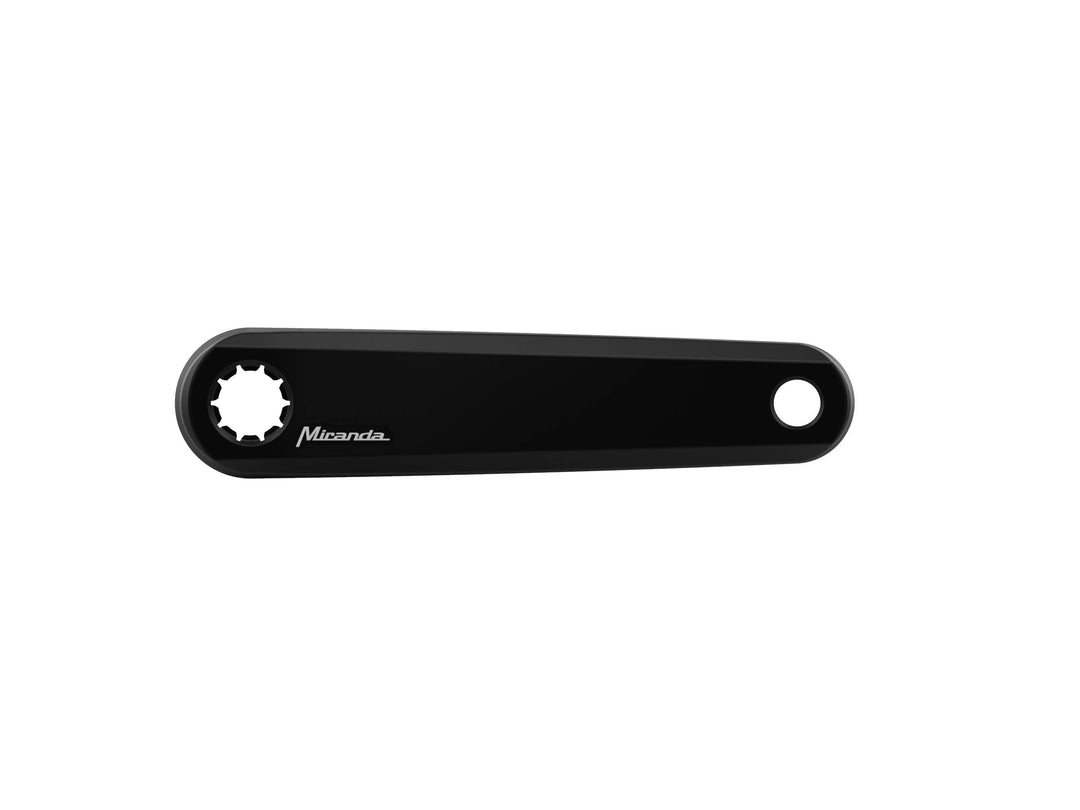 Miranda Unisex-Kurbeln, E-Bike-Passform, Legierung, Delta Stil, 150 mm, Schwarz