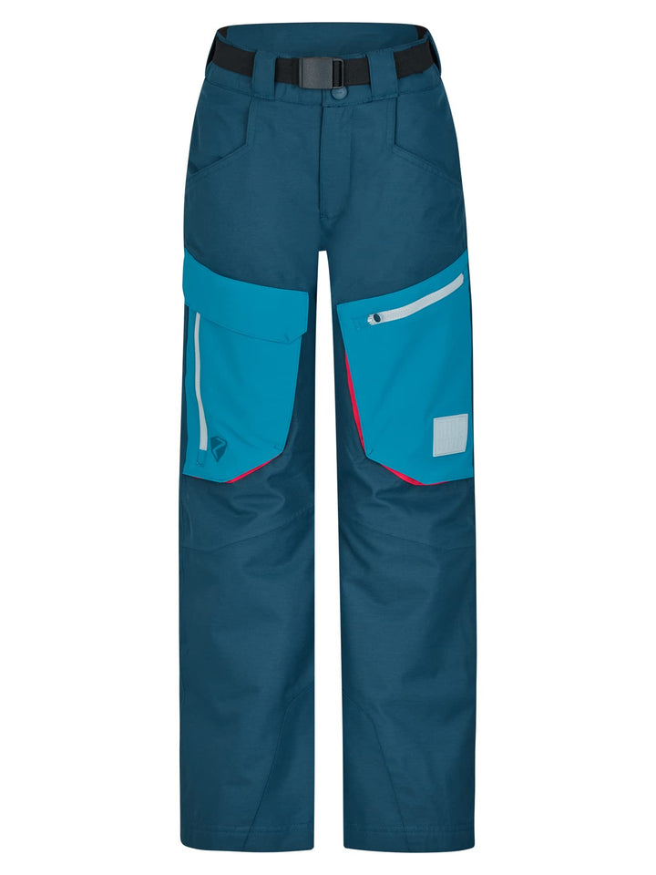 Ziener Jungen Ski-Hose, Schnee-Hose | wasserdicht, Winddicht, warm Akando 104 Hale Navy Stru, 104 Ha