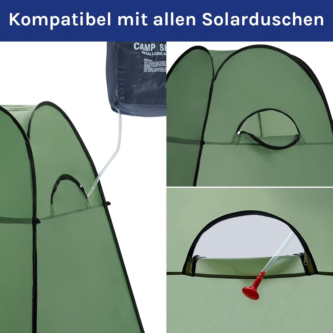 Wolfwise Pop up Toilettenzelt Umkleidezelt, Camping Duschzelt Outdoor Mobile Toilette Umkleidekabine