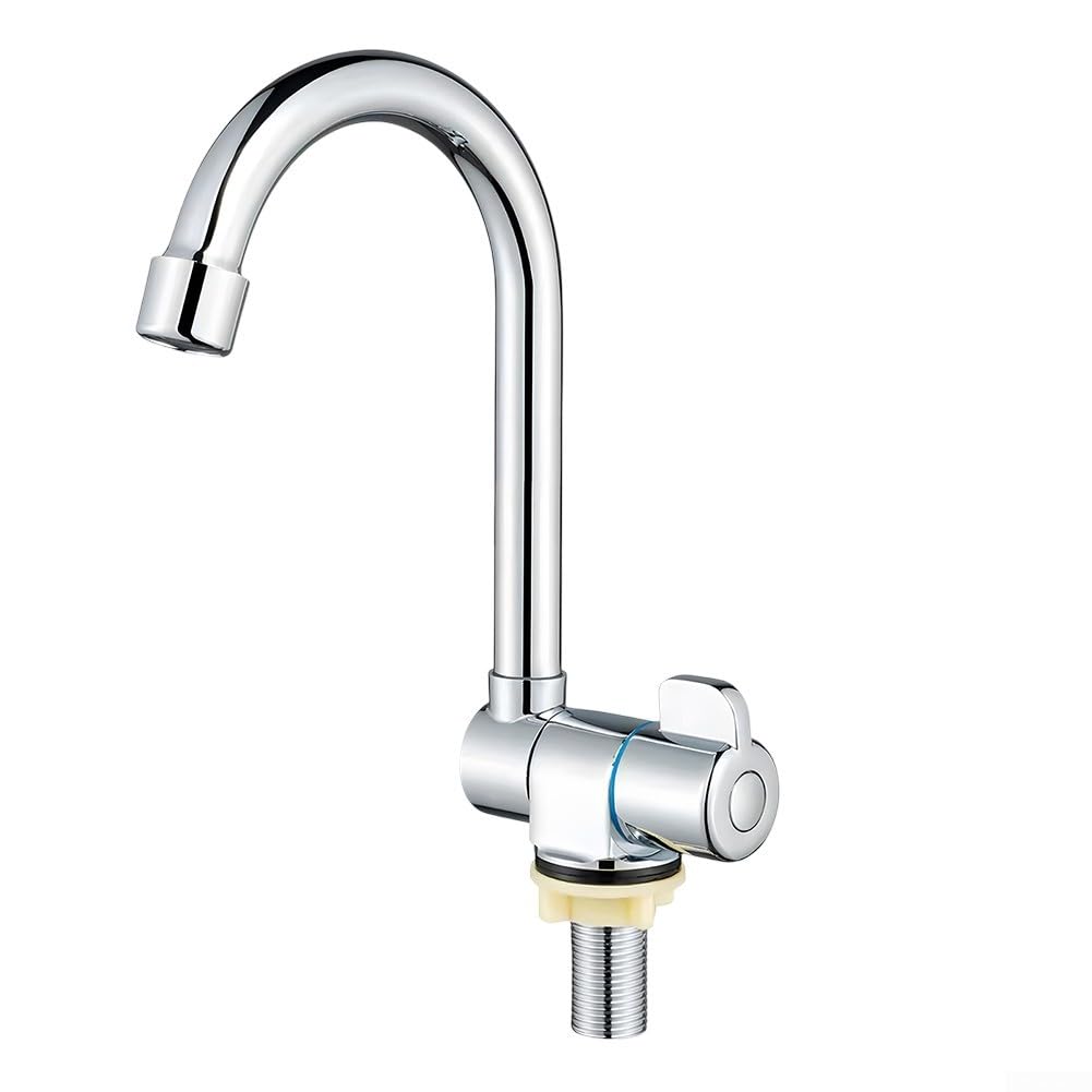 Wohnmobil-Klapp-Wasserhahn, Spültischarmatur Edelstahl, Wasserhahn Küche 360° Schwenkbar, klappbar,