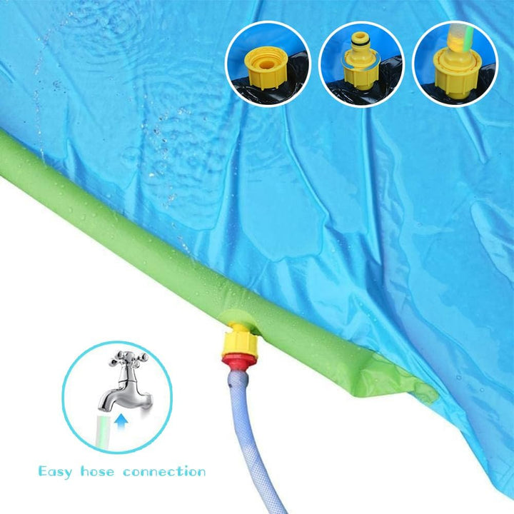 Wasserrutsche, 480*70cm Wasserrutsche Garten für Kinder, Wasserrutsches Garten mit Ersatzteile, Somm
