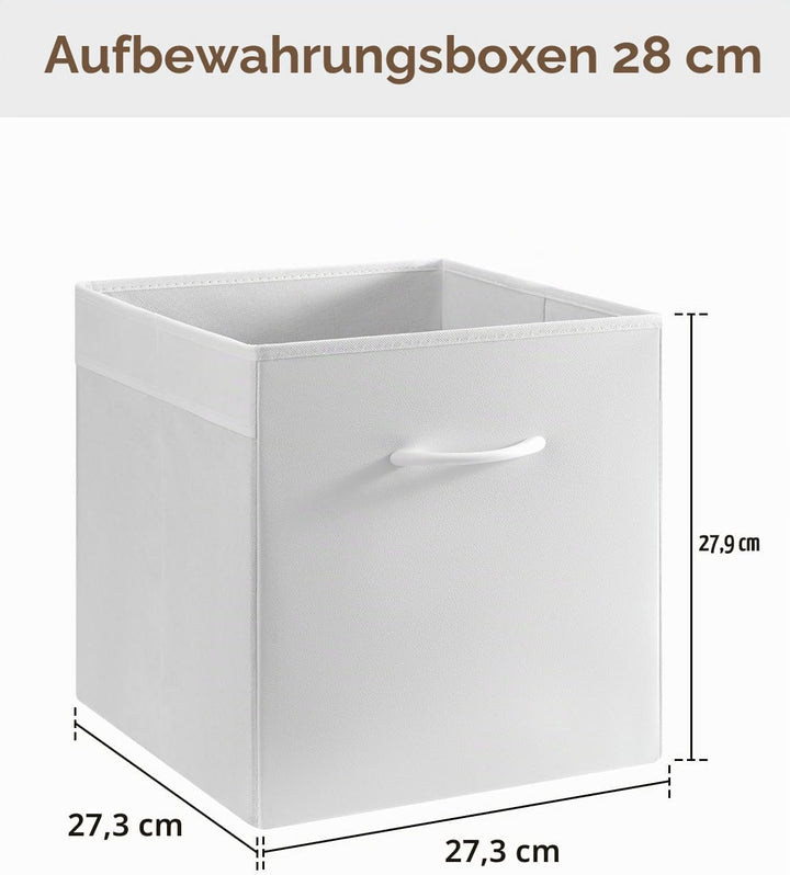 StorageWorks Aufbewahrungswürfel, 27 × 27 cm Körbe Aufbewahrung für Kallax Regal, Aufbewahrungsboxen