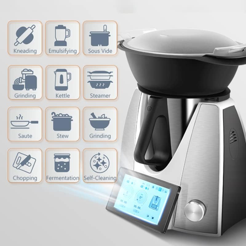 NewKern KE-7001, Mixer, Küchenmaschinen, Multifunktionaler Küchenroboter mit geführten Rezepten, 12