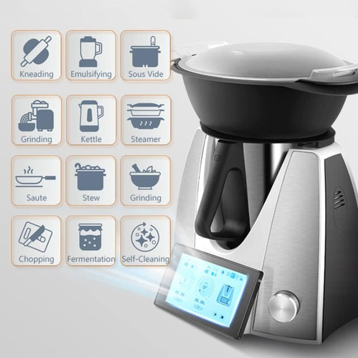 NewKern KE-7001, Mixer, Küchenmaschinen, Multifunktionaler Küchenroboter mit geführten Rezepten, 12