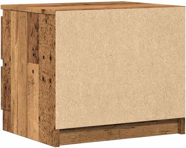 vidaXL Nachttische 2 STK. Altholz-Optik 50x40x43,5 cm Holzwerkstoff, Schrank, Beistellschrank, Nacht