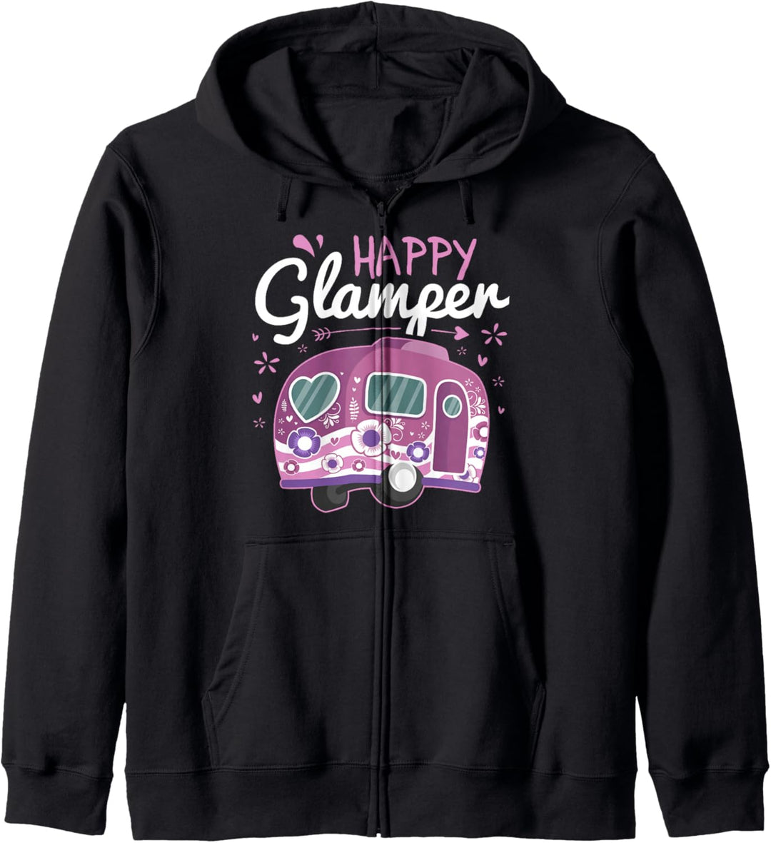 Happy Glamper Wohnwagen Camping Glamping-Getriebe Kapuzenjacke