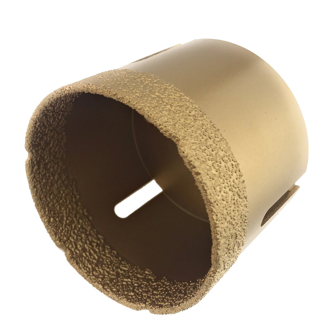 PRODIAMANT Profi Fliesenbohrer Fliese 73 mm x M14 Diamantbohrer Winkelschleifer für trockenbohren in