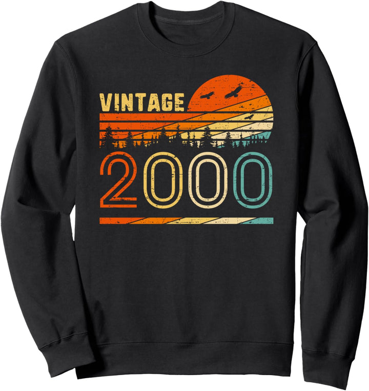 Vintage 2000 Retro-Geschenk zum 20. Geburtstag Spass B-Tag 20 Sweatshirt