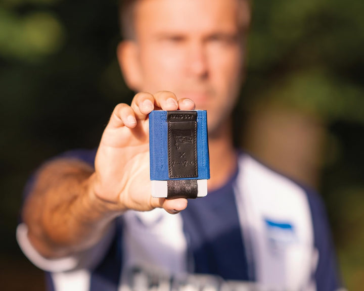 Jaimie Jacobs Hertha BSC X Nano Boy Pocket Kleiner Geldbeutel mit Münzfach Mini Wallet aus Textil mi