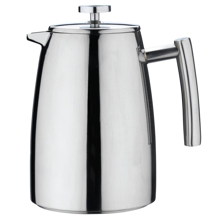Café Stål Belmont Doppelwandiger Kaffeebereiter aus hochwertigem 18/10 Edelstahl – 3 Mokktassen, 350