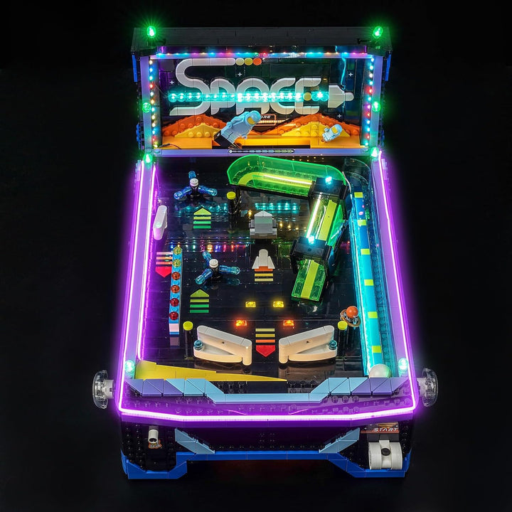 Fernbedienung Licht-Kit Kompatibel mit Lego 11374 Arcade Pinball Machine | Nur Lichtset, Modell Nich