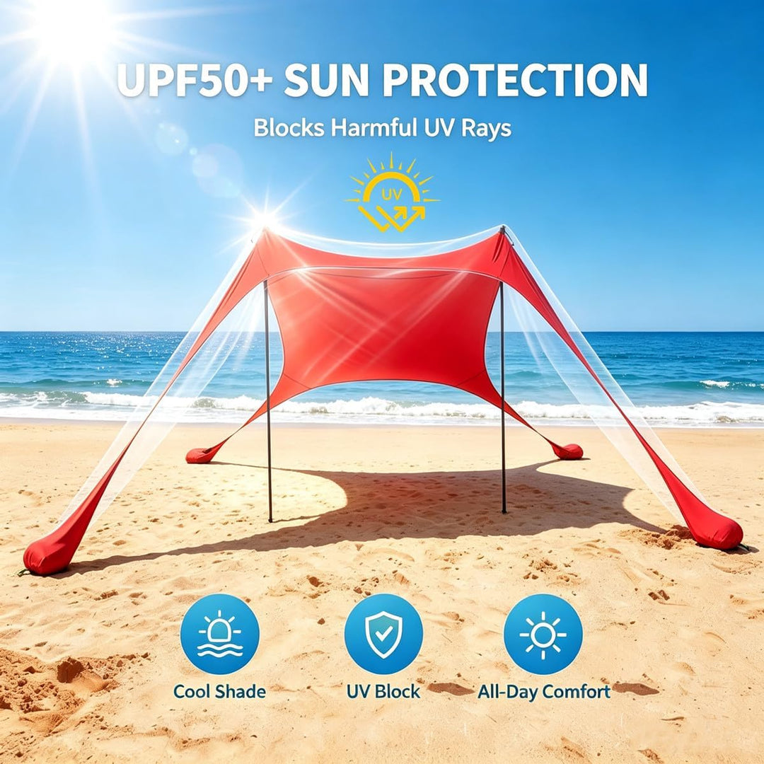 Strand Schatten Zelt Markise 4-5 Personen Strand Sonnencreme wasserdichte leichte Blockierung und el
