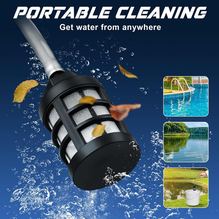 Akku Hochdruckreiniger, highsam Pressure Washer 3-Gang-Modus Max 65Bar, Druckreiniger Mobiler mit 2x