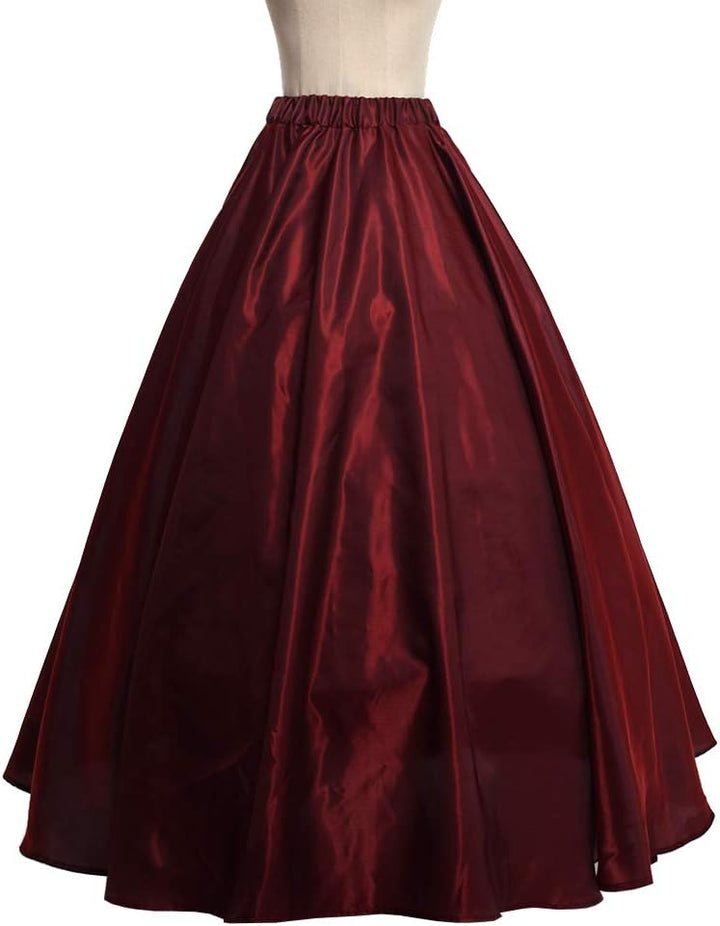 GRACEART Damen Gothic Viktorianisches Kleid Renaissance Maxi Kostüm (XXL, Rot) XXL Rot, XXL Rot
