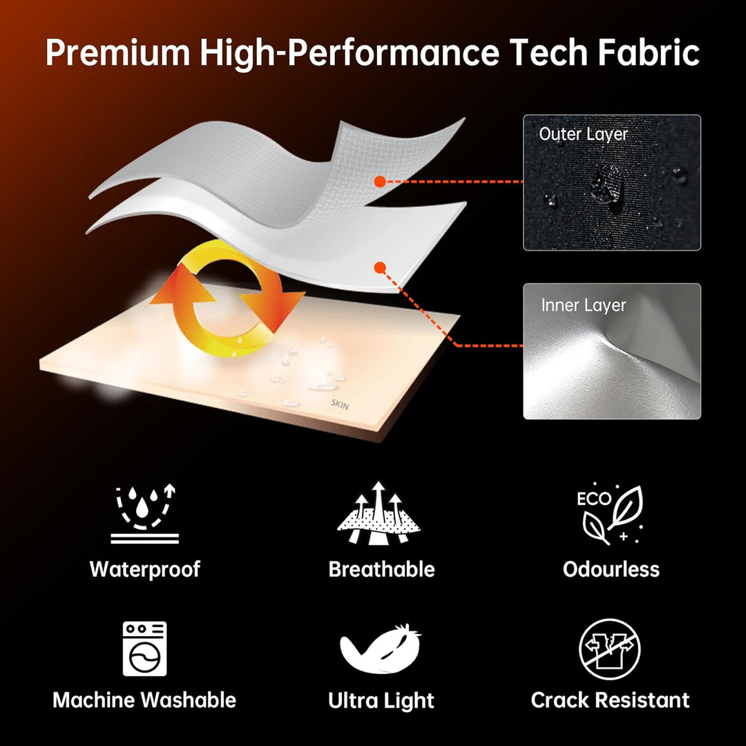 HOTSUIT Schwitzanzug Herren Trainingsanzüge Fitnessstudio Workout Übung Saunajacke Hose Ganzkörper M