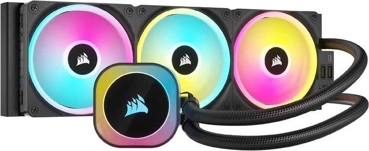 Corsair iCUE LINK H150i RGB Liquid CPU Cooler Bundle - 360mm AIO - DREI QX120 RGB Lüfter - iCUE LINK