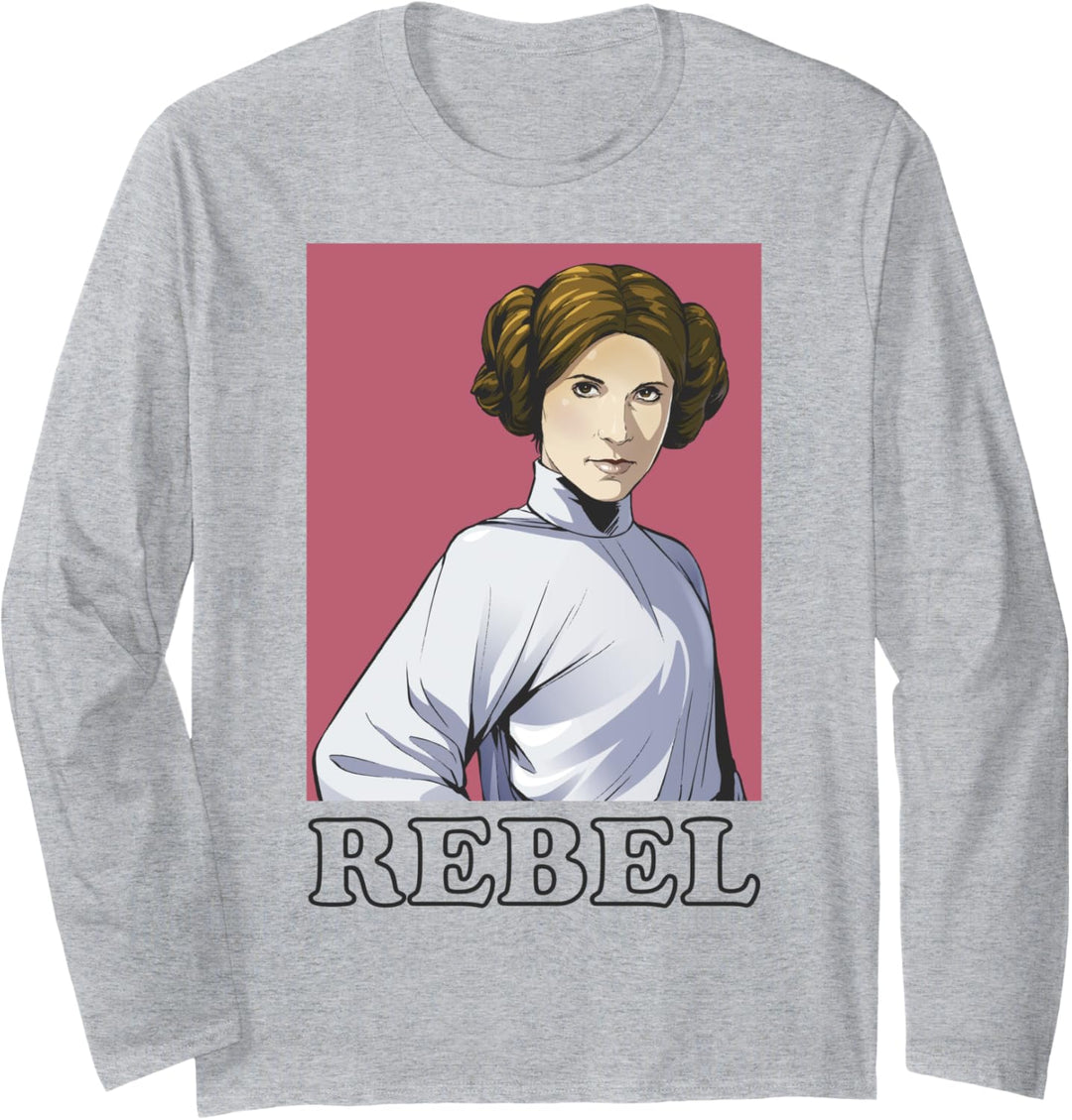 Star Wars Rebel Leia Portrait Langarmshirt