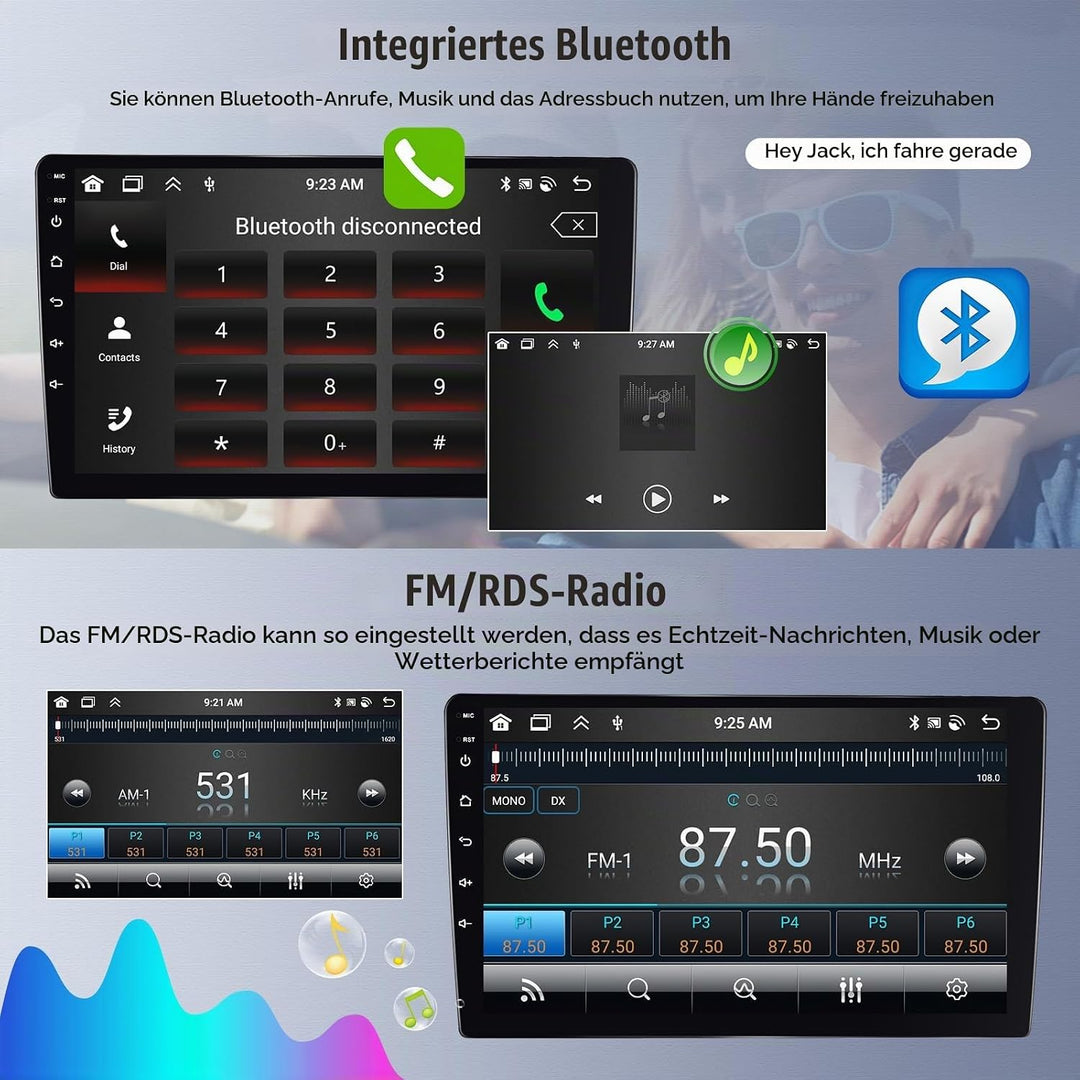 CAMECHO [DSP Audio] 8 Core 4+64G Android 13 Autoradio für Mercedes Benz Sprinter W639 W906 AB Klasse