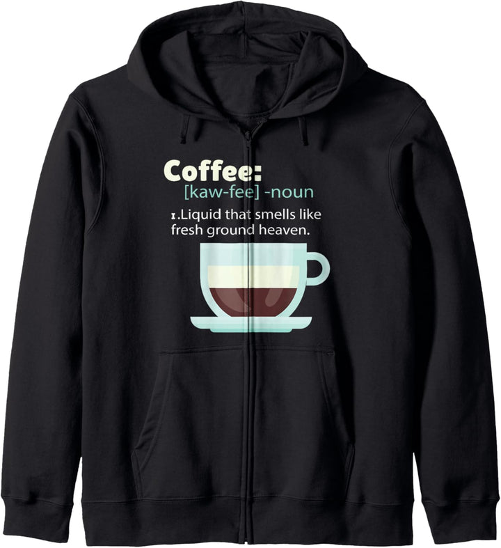 COFFEE (kaw-fee) Flüssigkeit Wörterbuch Kaffee Meme Kapuzenjacke