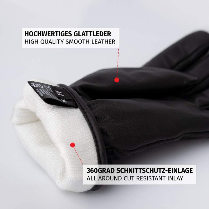 PzFst 8781 Polizei Premium Winter-Einsatzhandschuh mit 360 Grad Schnittschutz XL, XL